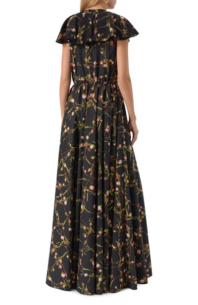 Хлопковое платье GIAMBATTISTA VALLI черного цвета по цене 457500 руб., арт. 25FWPVCL5134/49PRI, фото 4 Хлопковое платье GIAMBATTISTA VALLI, арт. 25FWPVCL5134/49PRI, фото 4