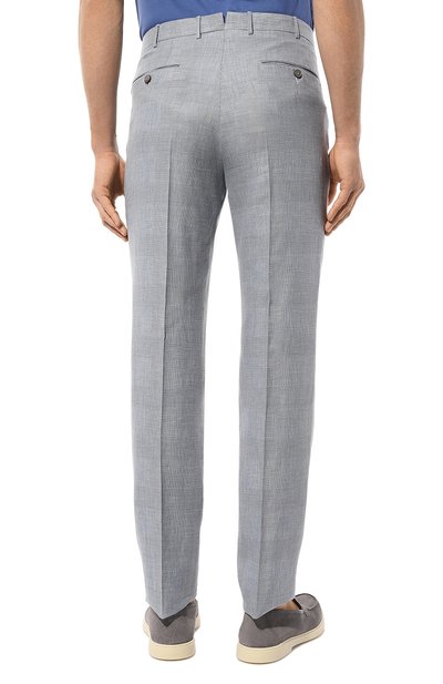 Брюки из шерсти и льна ZEGNA, арт. 749F07A7/75TB12, фото 4