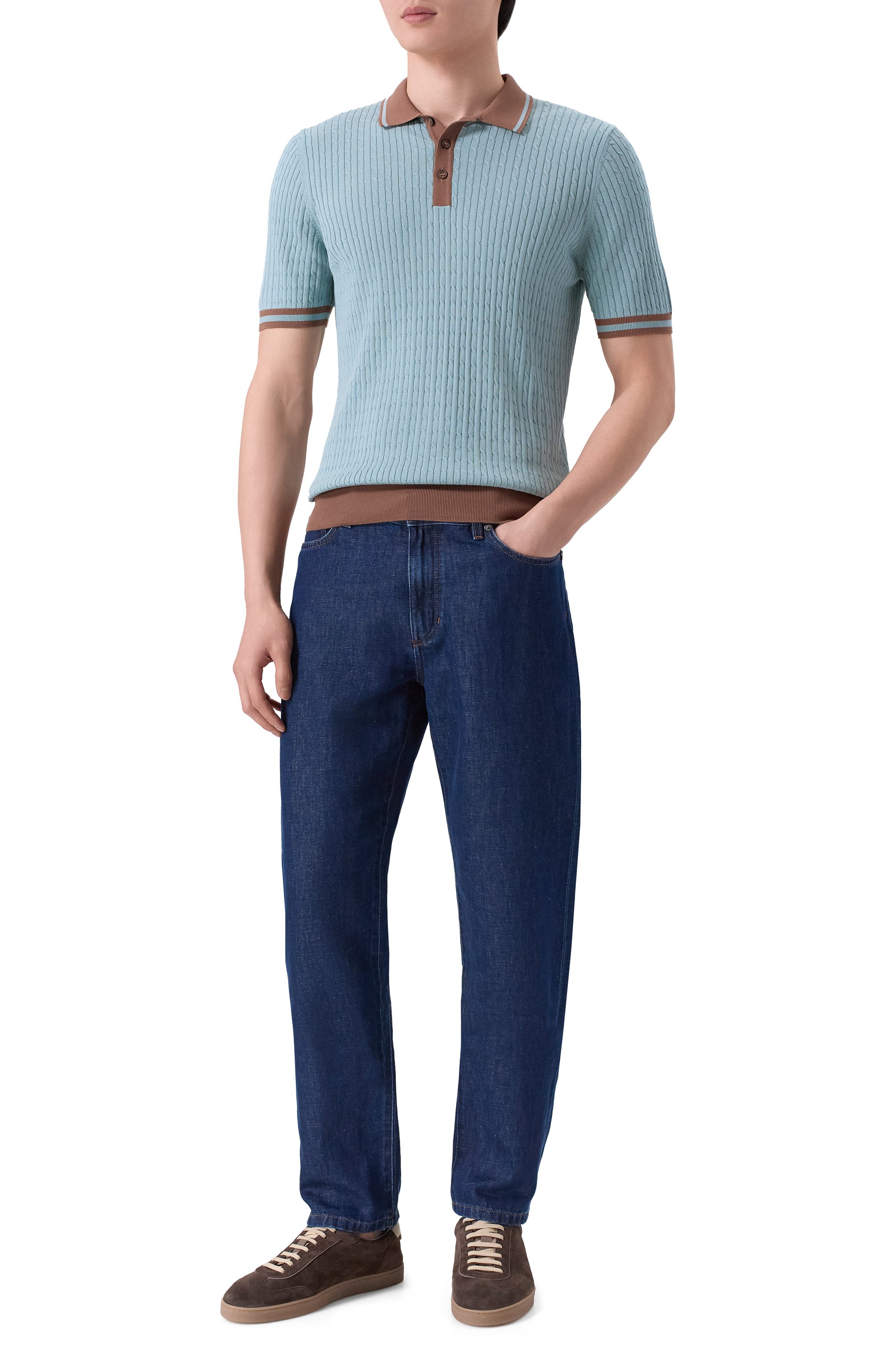 Хлопковое поло GRAN SASSO, арт. 57113/20625, фото 2