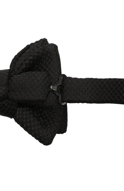 Галстук-бабочка из смеси шелка и хлопка TOM FORD черного цвета по цене 24250 руб., арт. 4TF24/4CH, фото 3 Галстук-бабочка из смеси шелка и хлопка TOM FORD, арт. 4TF24/4CH, фото 3