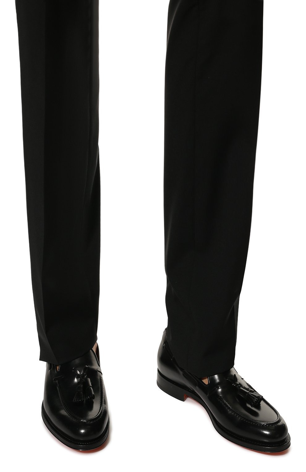 Кожаные лоферы SANTONI, арт. MCCG17111RB2I0BRN01, фото 3