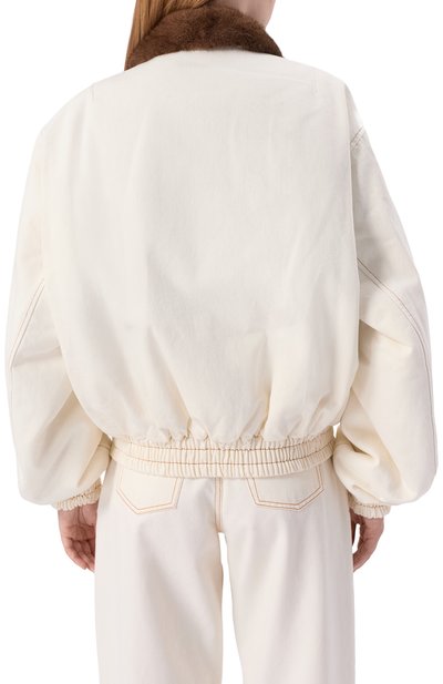 Джинсовый бомбер с отделкой из норки FORTE DEI MARMI COUTURE, арт. 25WF7350M, фото 4