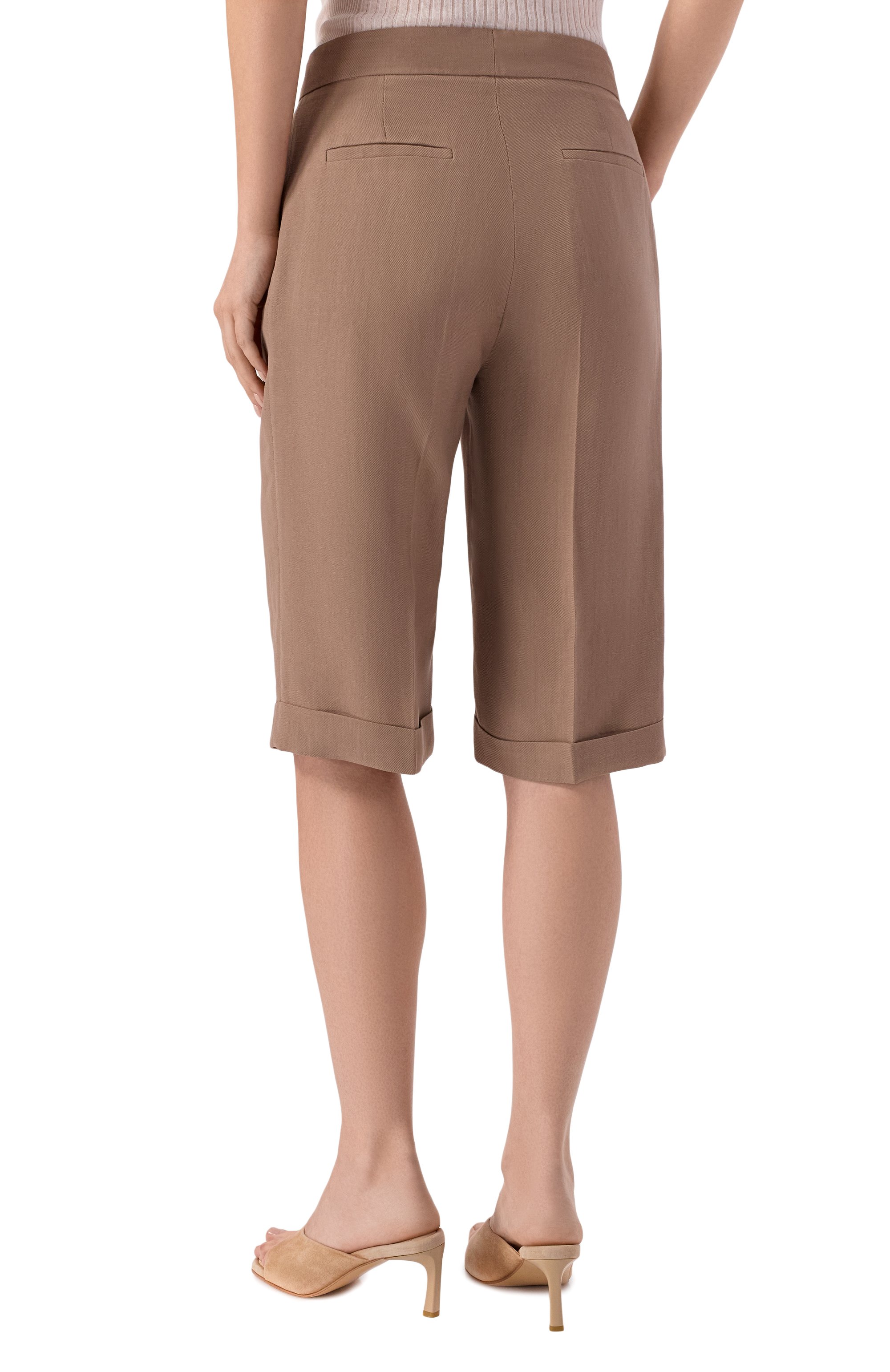 Шорты из вискозы и льна ANTONELLI FIRENZE, арт. Q8865/935, фото 4