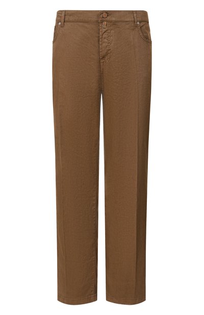 Брюки изо льна и хлопка KITON, арт. UPR005LK0603H, фото 1