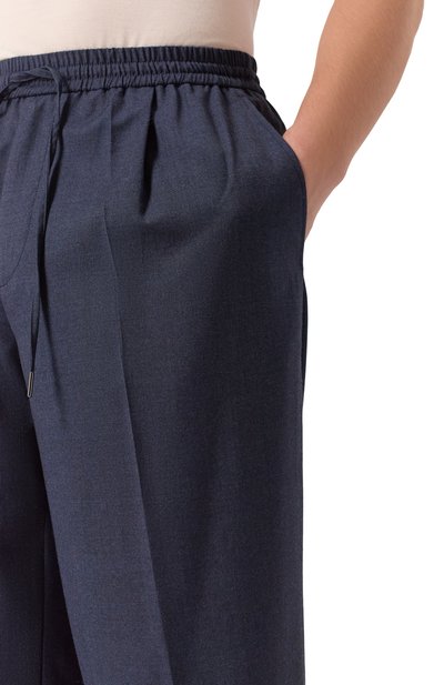 Шерстяные брюки 12 STOREEZ темно-синего цвета по цене 24000 руб., арт. 126921, фото 5 Шерстяные брюки 12 STOREEZ, арт. 126921, фото 5