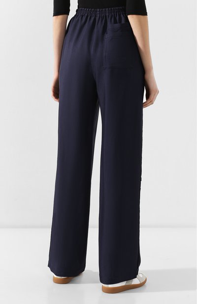 Брюки из вискозы ACNE STUDIOS темно-синего цвета по цене 32050 руб., арт. AK0063, фото 4 Брюки из вискозы ACNE STUDIOS, арт. AK0063, фото 4