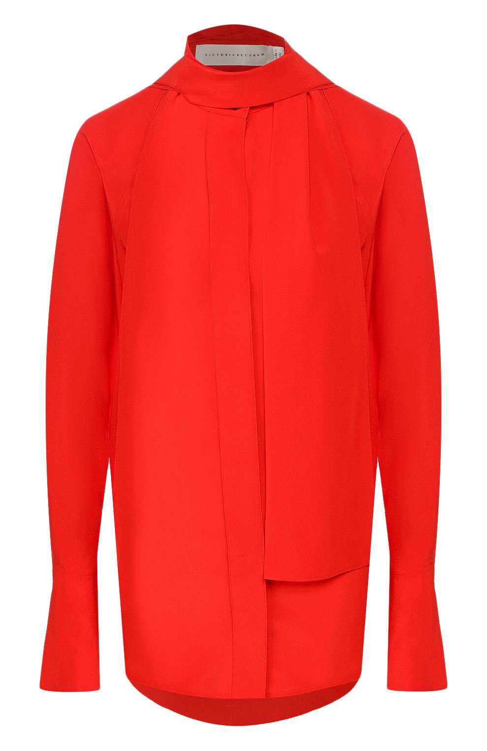 Шелковая блузка VICTORIA BECKHAM красного цвета по цене 76050 руб., арт. SH 0VR 11118, фото 1 Шелковая блузка VICTORIA BECKHAM, арт. SH 0VR 11118, фото 1