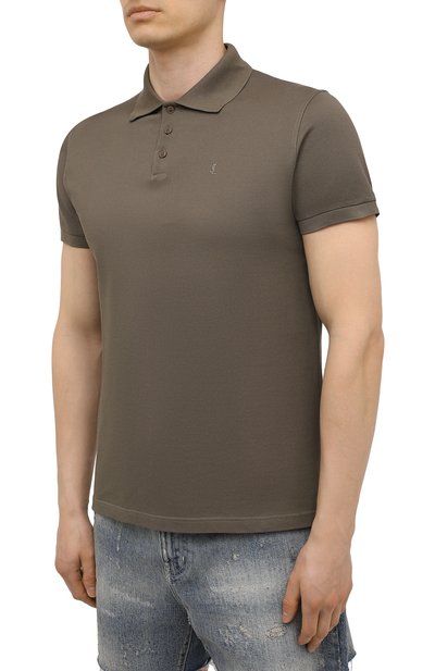 Хлопковое поло SAINT LAURENT, арт. 554052/YB20C, фото 3