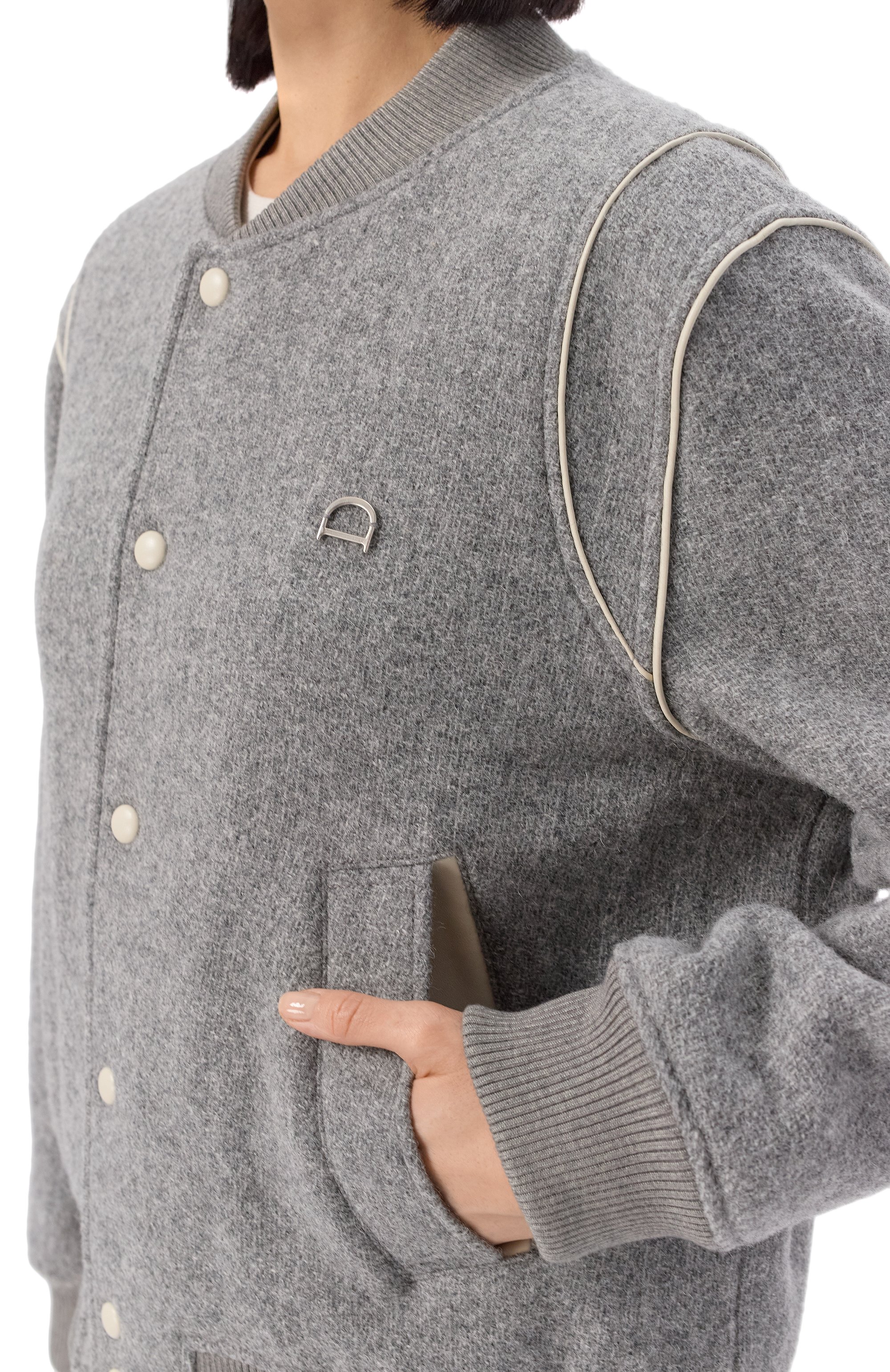 Шерстяной бомбер DUNST, арт. UDJU5D124G2, фото 5