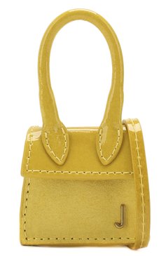 Женская сумка le petit chiquito JACQUEMUS желтого цвета, арт. 201AC18/60250 | Фото 6 (Ремень/цепочка: На ремешке; Материал: Натуральная кожа; Размер: mini; Сумки-технические: Сумки через плечо; Материал сплава: Проставлено; Драгоценные камни: Проставлено)