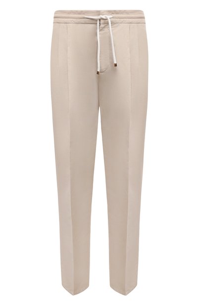 Мужские брюки изо льна и хлопка BRUNELLO CUCINELLI, арт. M291DE1710