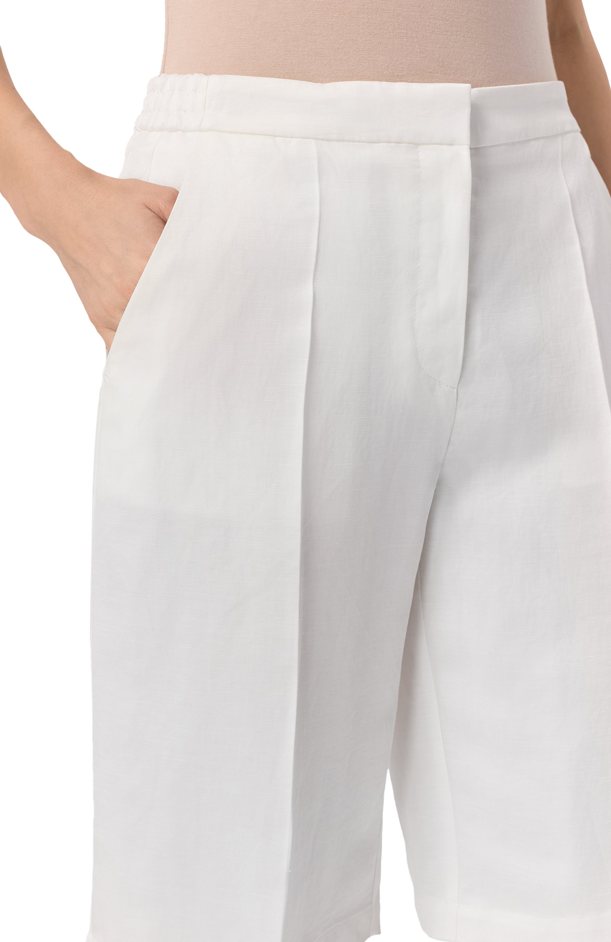 Шорты из вискозы и льна BOSS, арт. 50537403, фото 5