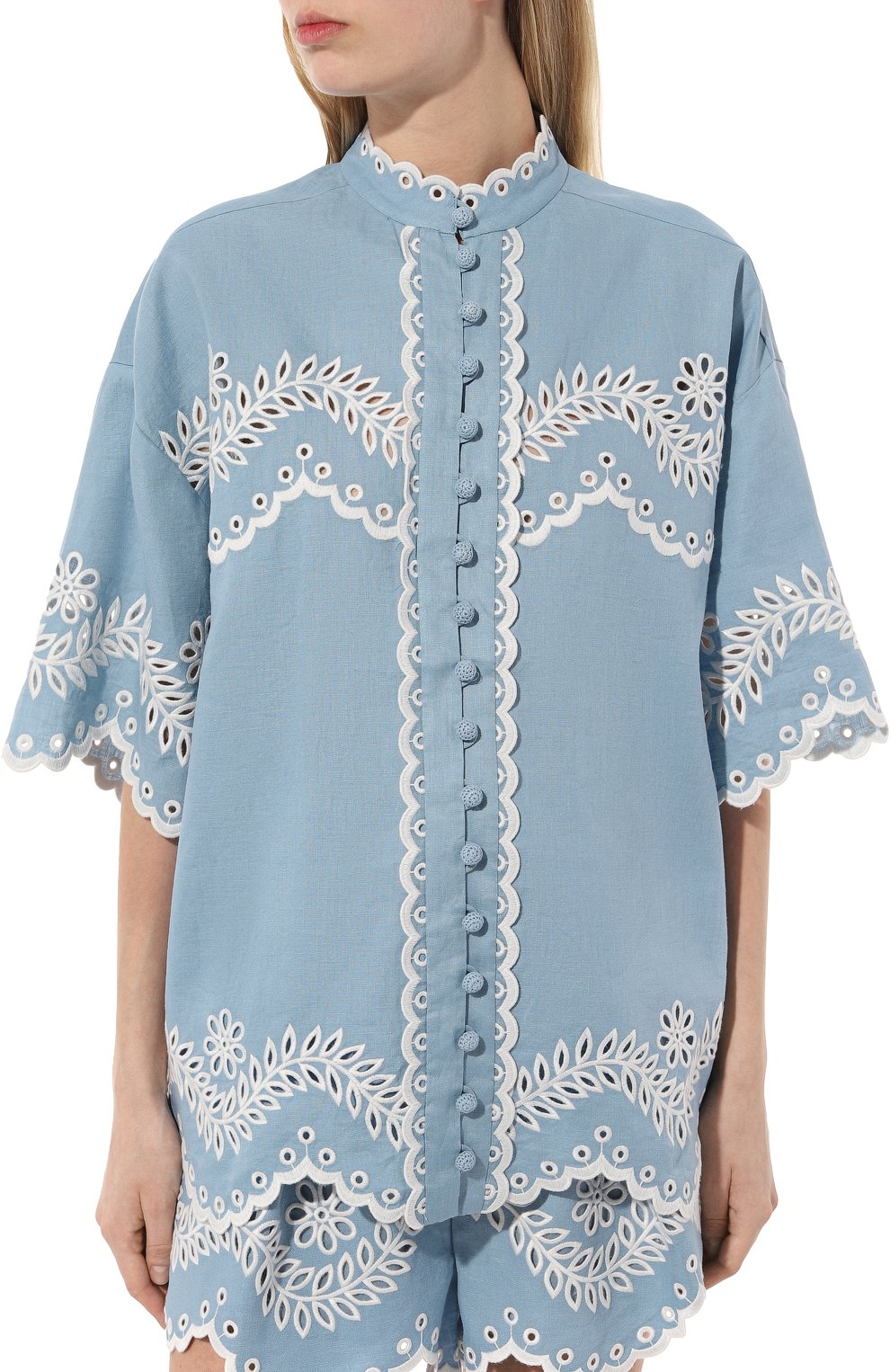 Хлопковая блузка ZIMMERMANN, арт. 8432TRS243, фото 3