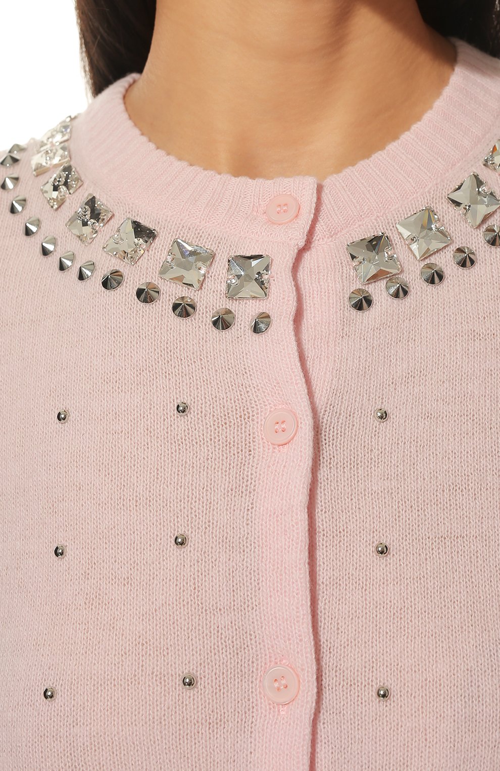 Кардиган из шерсти и кашемира MIU MIU, арт. MMF543-1Z4A-F0AL2, фото 5