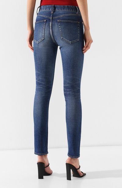 Джинсы-скинни BALENCIAGA голубого цвета по цене 31300 руб., арт. 558317/TCW04, фото 4 Джинсы-скинни BALENCIAGA, арт. 558317/TCW04, фото 4