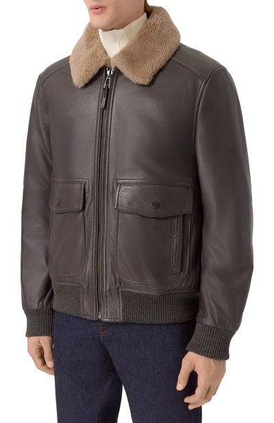 Кожаный бомбер WINDSOR, арт. ARTUR0-L/1300145, фото 3