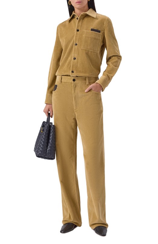 Вельветовые брюки Bottega Veneta 845554/V4CY0 Бежевый  845554/V4CY0 Фото 2