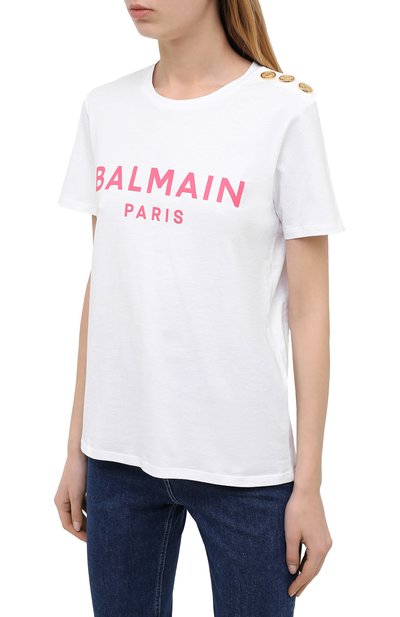 Хлопковая футболка BALMAIN, арт. VF11350/B001, фото 3