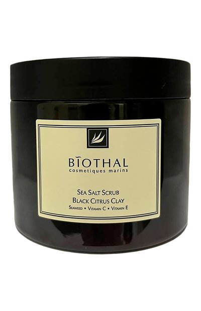 Женского скраб соляной для тела &quot;черная глина цитрус&quot; (380ml) BIOTHAL, арт. 7930077270101