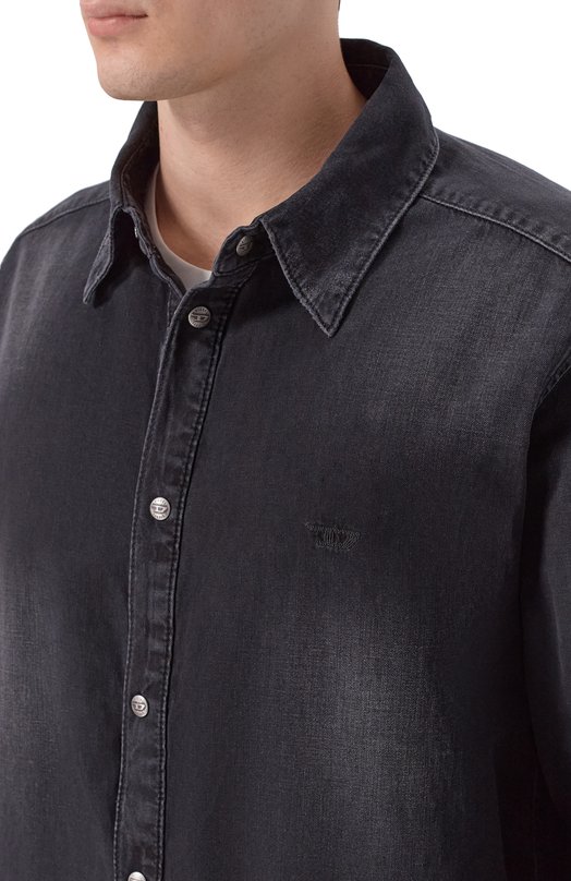 Джинсовая рубашка Diesel A03534/0DBDC Серый  A03534/0DBDC Фото 5