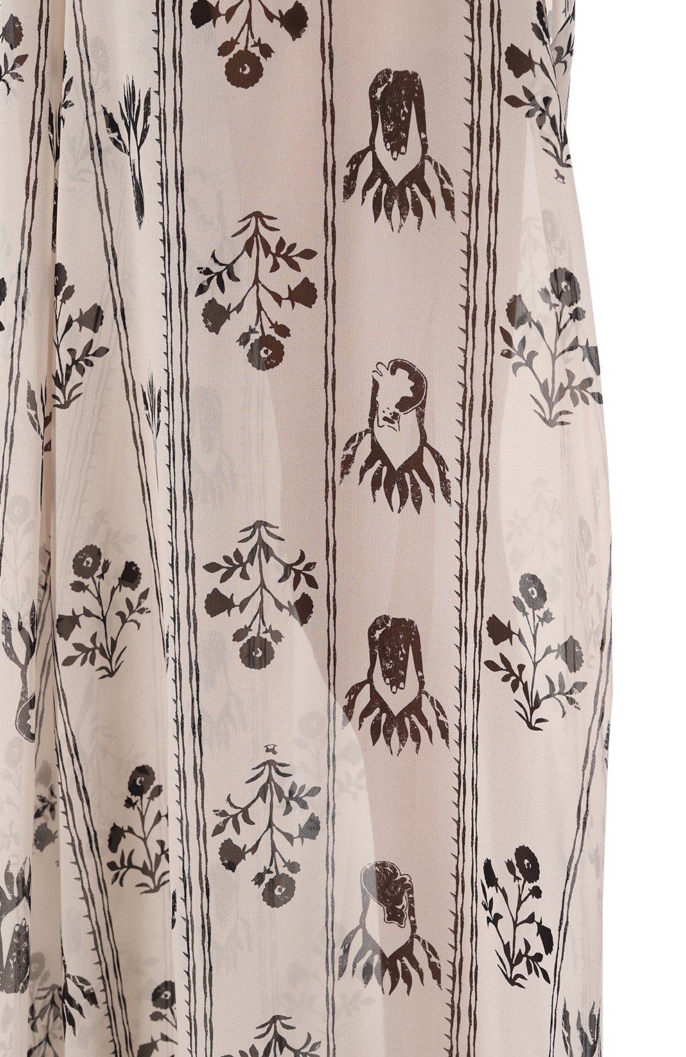 Шелковые брюки ULYANA SERGEENKO кремового цвета по цене 110000 руб., арт. PNT001SS23Morocco 3132т22, фото 5 Шелковые брюки ULYANA SERGEENKO, арт. PNT001SS23Morocco 3132т22, фото 5