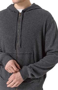 Мужской кардиган из шерсти и кашемира MAISON MARGIELA темно-серого цвета, арт. S50GU0234/M13095 | Фото 5 (Драгоценные камни: Проставлено; Рукава: Длинные; Материал внешний: Кашемир, Шерсть; Материал сплава: Проставлено; Длина (для топов): Стандартные; Мужское Кросс-КТ: Кардиган-одежда; Стили: Минимализм)