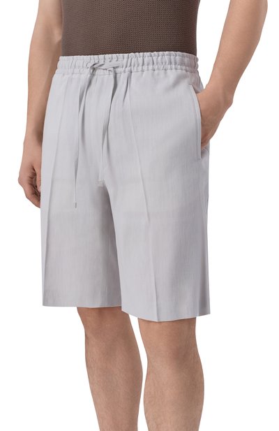 Шорты изо льна и шерсти CORNELIANI, арт. 274555/2718468, фото 3