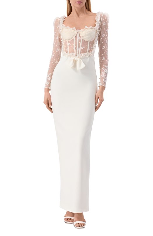 Платье Alessandra Rich FABX4267/F4692 Белый  FABX4267/F4692 Фото 2