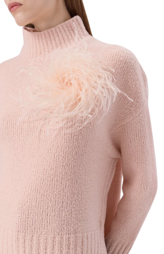 Шерстяной свитер Agnona K210098E/0A050NE Розовый  K210098E/0A050NE Фото 5