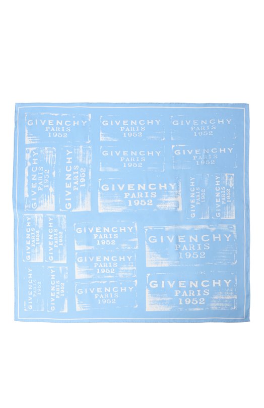 Шелковый платок Givenchy 710009730 Голубой  710009730 Фото 4