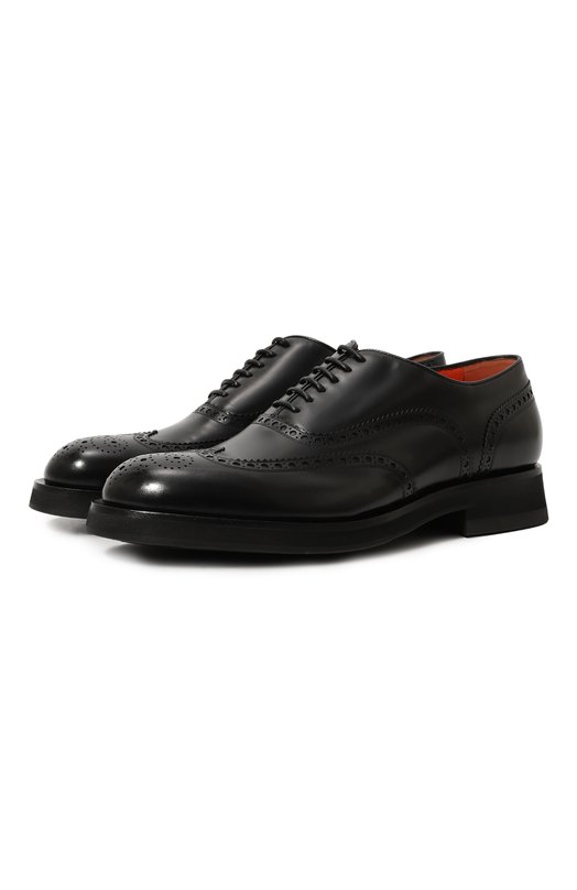 фото Кожаные оксфорды santoni