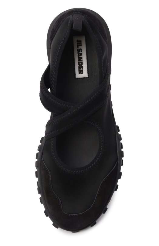 Текстильные кроссовки Moon Ballerina Jil Sander J15WS0039/P7607 Чёрный  J15WS0039/P7607 Фото 6