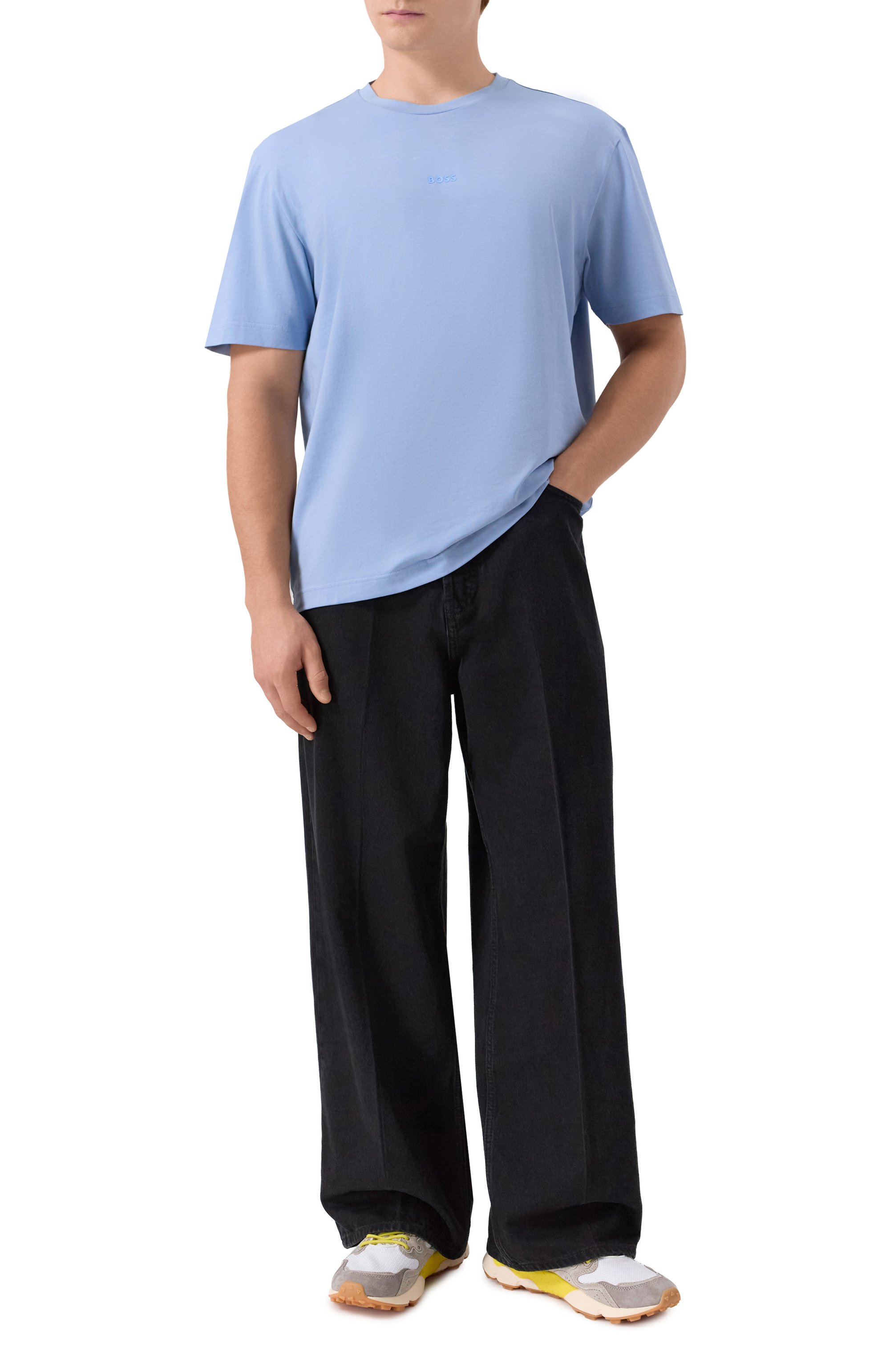 Хлопковая футболка BOSS ORANGE, арт. 50473278, фото 2