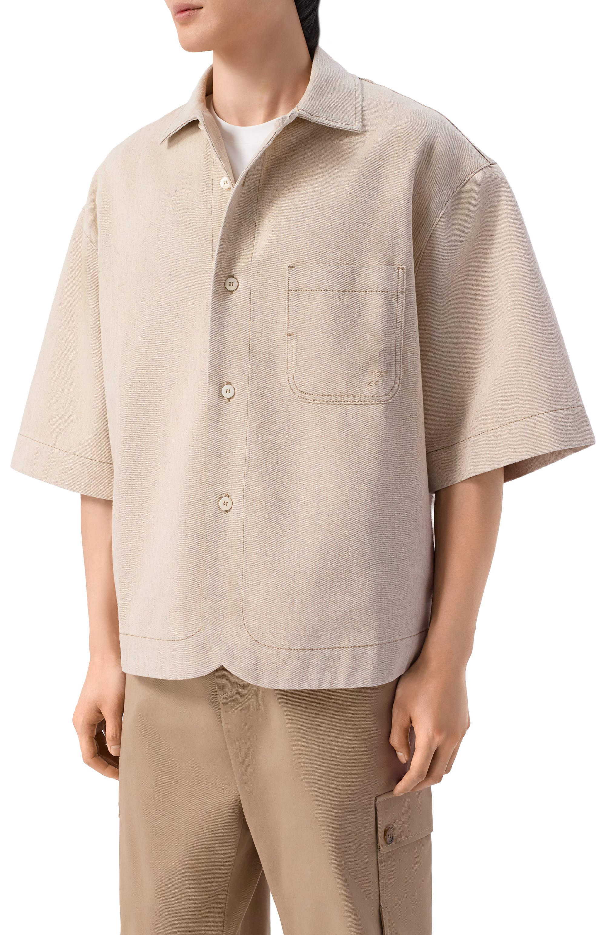 Джинсовая рубашка JACQUEMUS, арт. 26ESHM00585/AD00044, фото 3