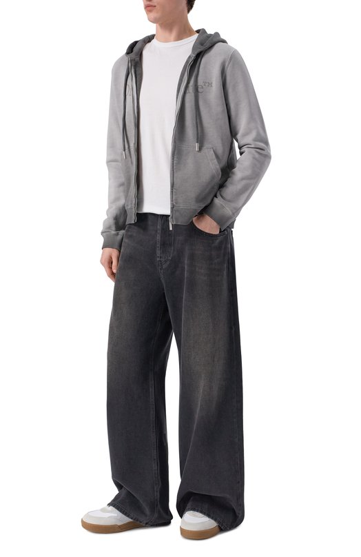 Хлопковая толстовка Off-White 0MBE024F25FLE003 Серый  0MBE024F25FLE003 Фото 2