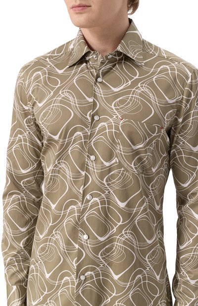 Хлопковая рубашка KITON, арт. UMCNERCH0924808, фото 5