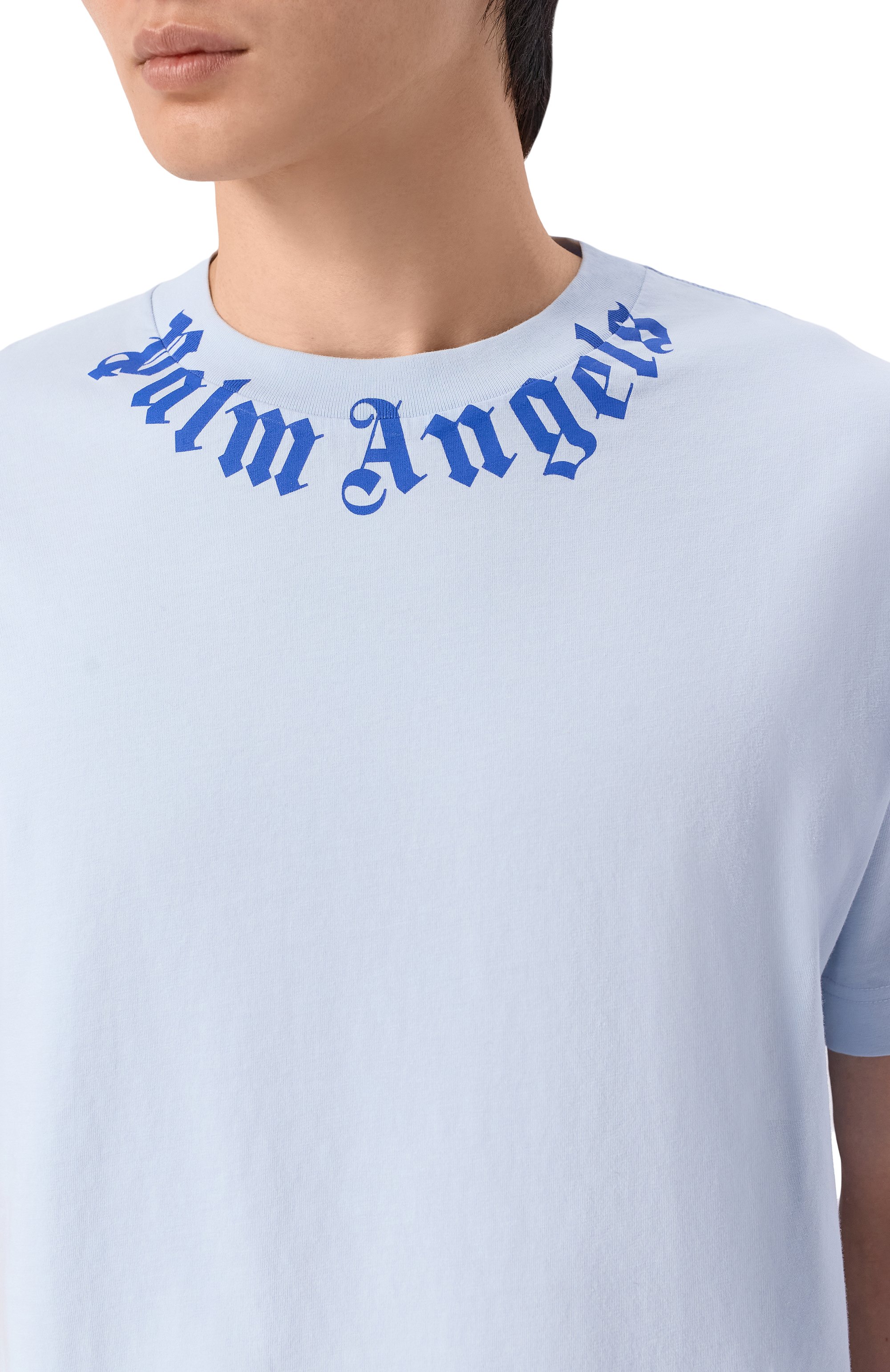 Хлопковая футболка PALM ANGELS, арт. PMAA109S26JER008, фото 5