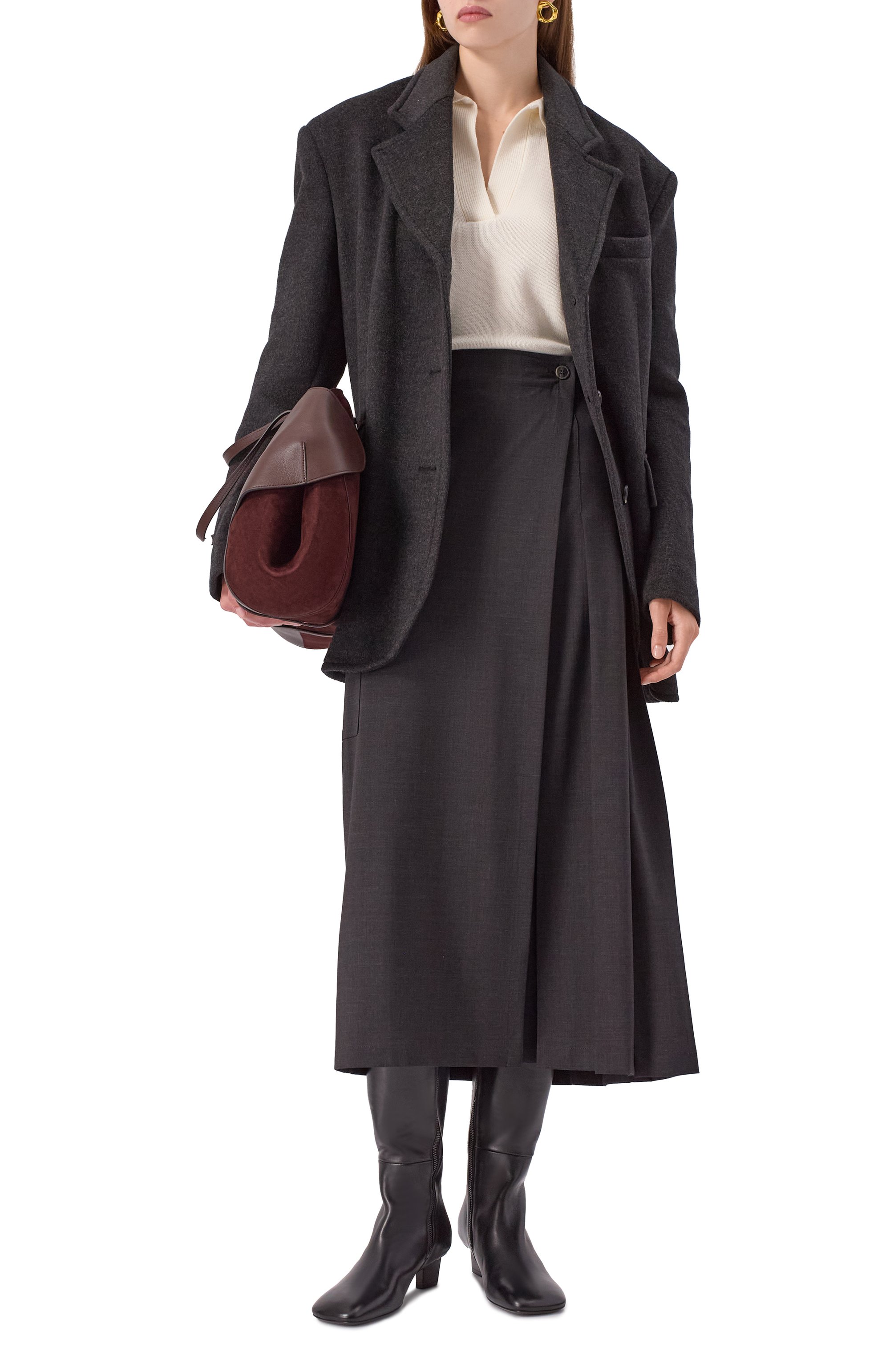 Шерстяная юбка P.A.R.O.S.H., арт. LUW00L-D621165, фото 2