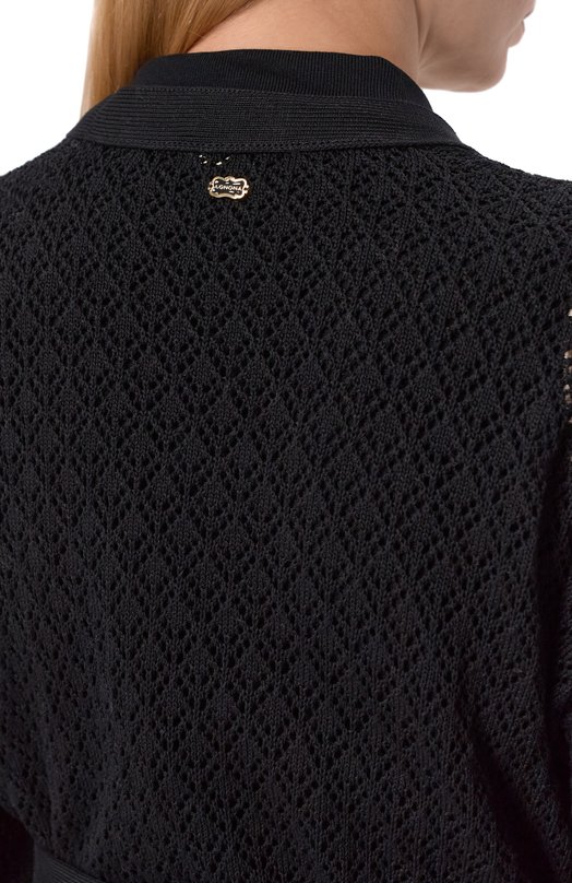 Хлопковый кардиган Agnona KR11038E/7C080PE Чёрный  KR11038E/7C080PE Фото 5