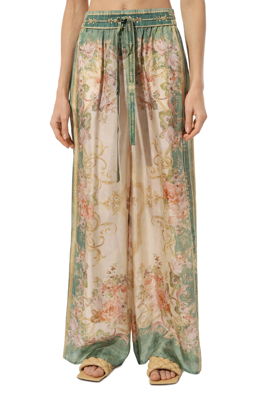 Шелковые брюки ZIMMERMANN, арт. 8329PRS242, фото 3