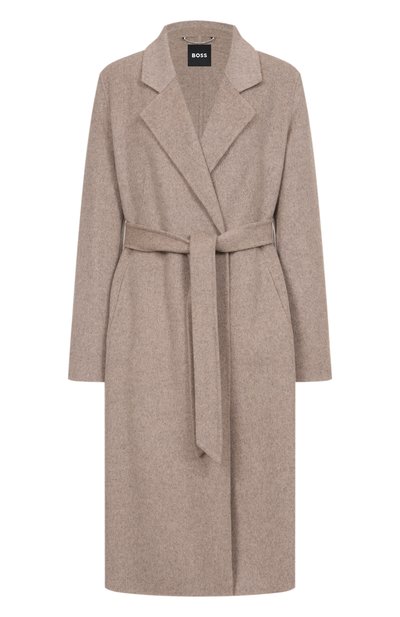 Женское шерстяное пальто BOSS, арт. 50541513