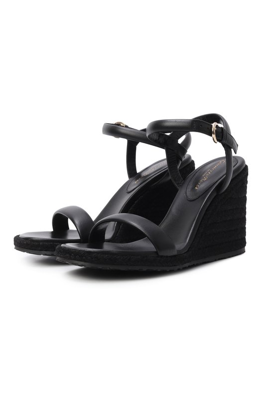 Кожаные босоножки Gianvito Rossi G32758.85RIC.NC0NENE Чёрный G32758.85RIC.NC0NENE