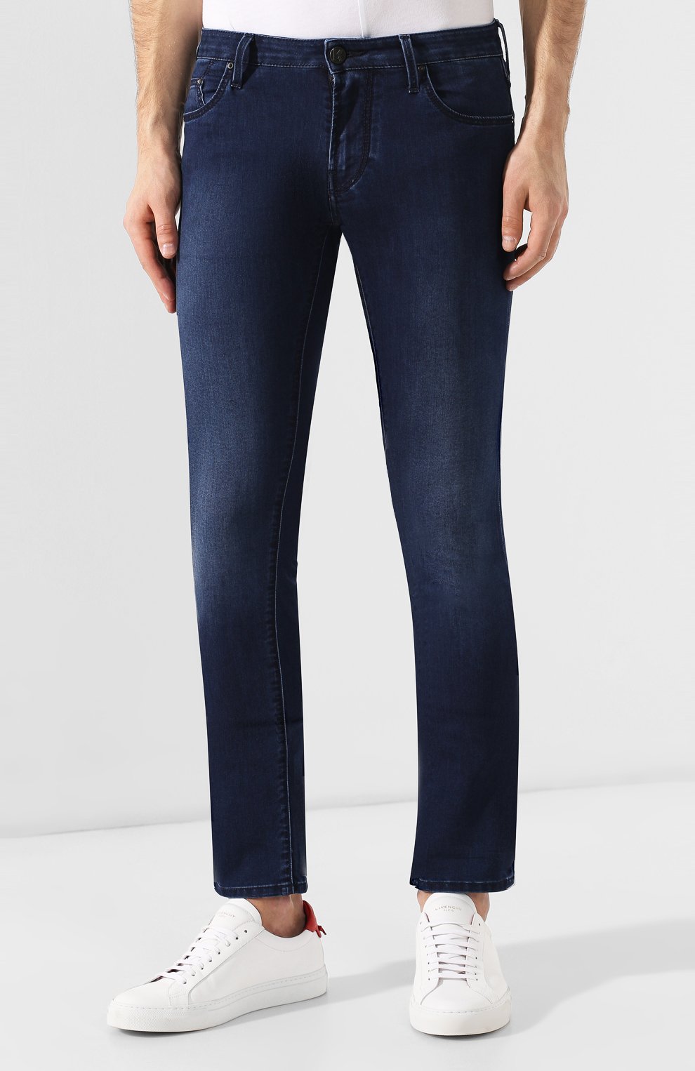 Джинсы KARL LAGERFELD DENIM синего цвета по цене 31350 руб., арт. KLMP0001 01356-W1, фото 3 Джинсы KARL LAGERFELD DENIM, арт. KLMP0001 01356-W1, фото 3