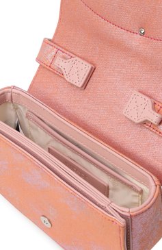 Женская сумка 1dr DIESEL оранжевого цвета, арт. X08396/P6810 | Фото 5 (Размер: mini; Материал: Текстиль; Ремень/цепочка: На ремешке)