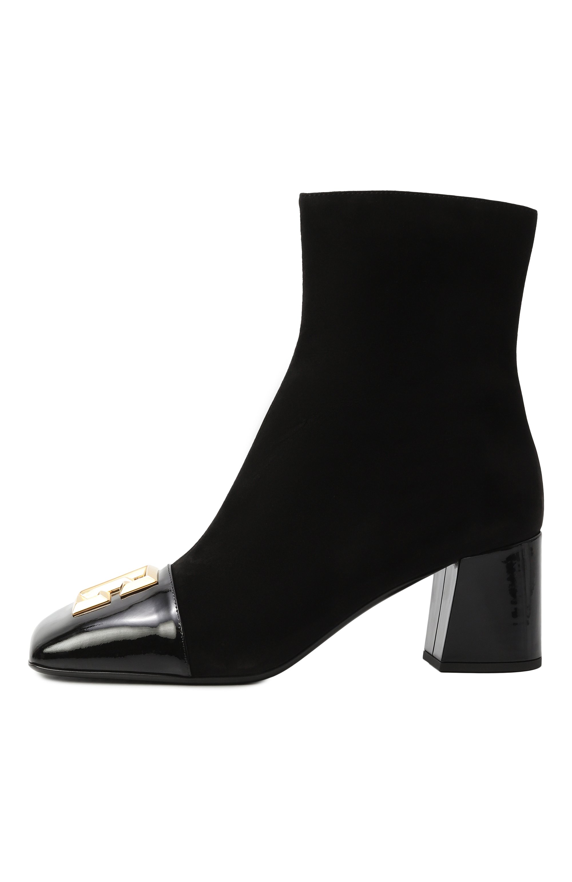 Замшевые ботильоны edna 70 BALMAIN, арт. FN0TE036/LCSV, фото 4