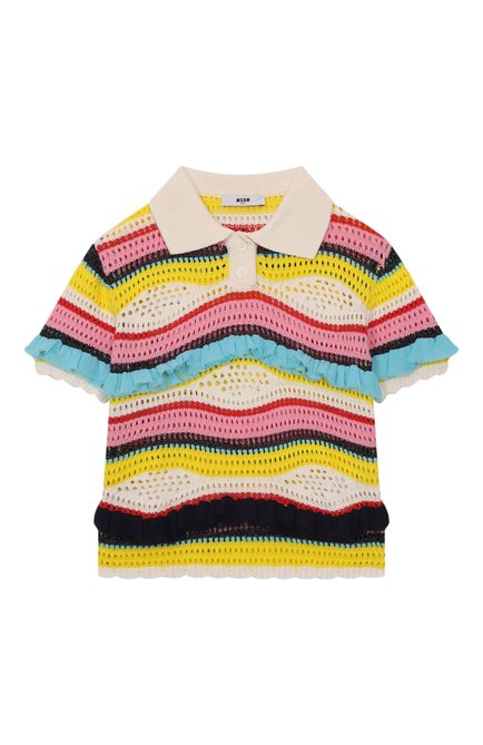 Хлопковое поло MSGM KIDS, арт. S5MSJGJP247