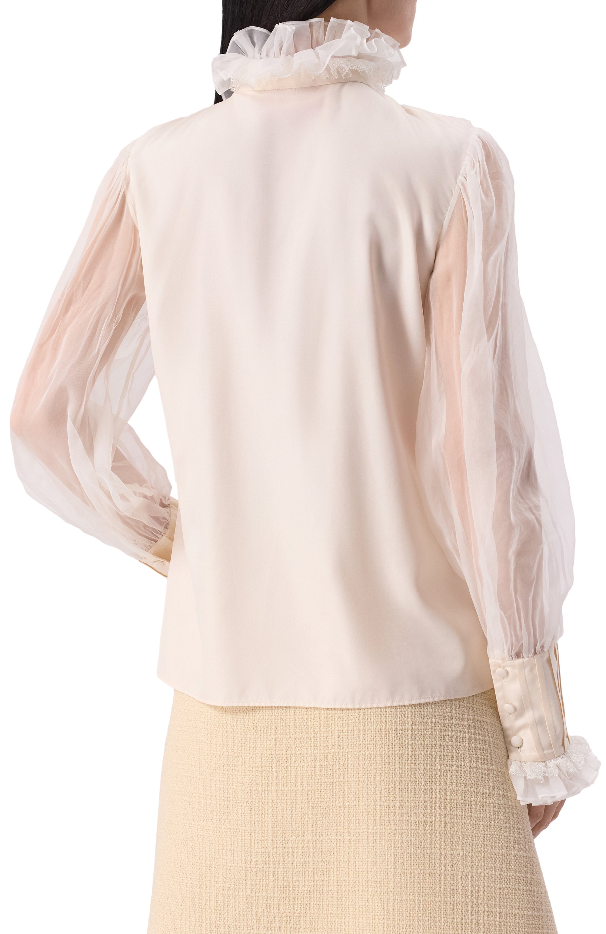 Шелковая блузка VALENTINO, арт. 6B3AB740924, фото 4