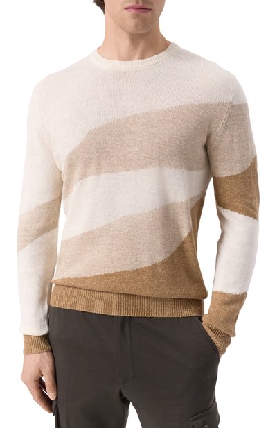 Джемпер изо льна и хлопка CORNELIANI, арт. 25M578-2525157, фото 3