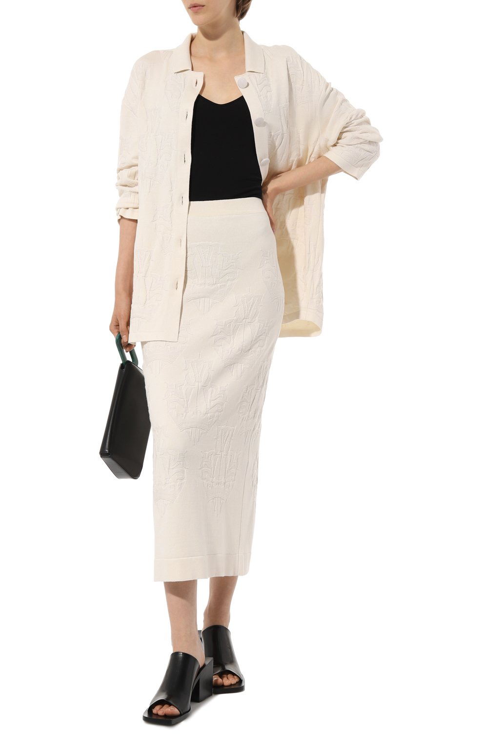 Юбка из шелка и кашемира FREEAGE, арт. W24.SK030.6030.101, фото 2