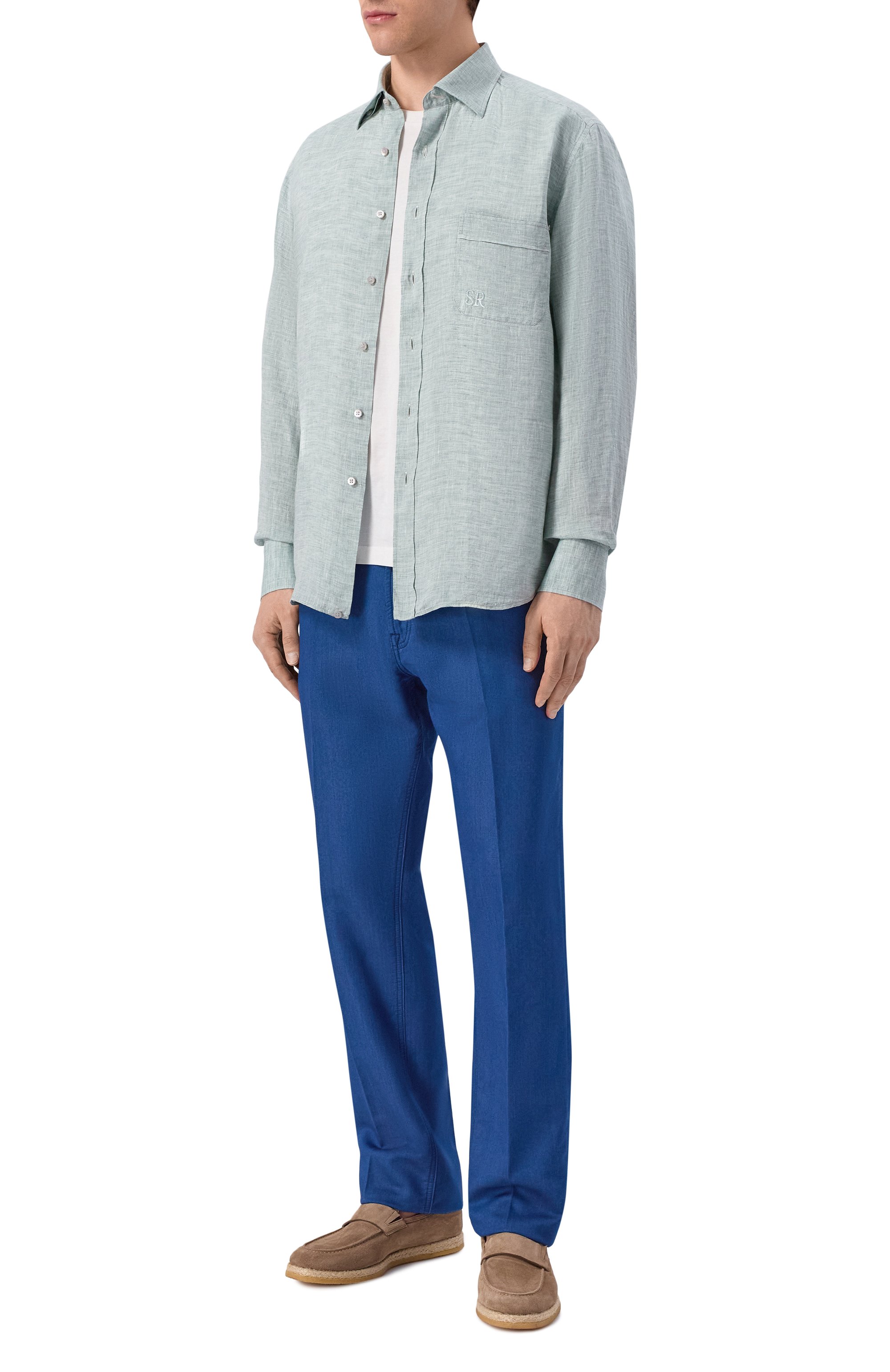 Джинсы STEFANO RICCI синего цвета по цене 158500 руб., арт. MFT62R1250/TR149L, фото 2 Джинсы STEFANO RICCI, арт. MFT62R1250/TR149L, фото 2